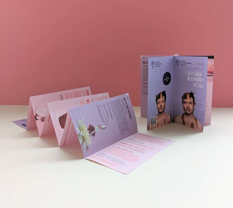 Leporello Buch drucken Leporello liegend und stehend vom Schauspielhaus - Leporello Buch drucken