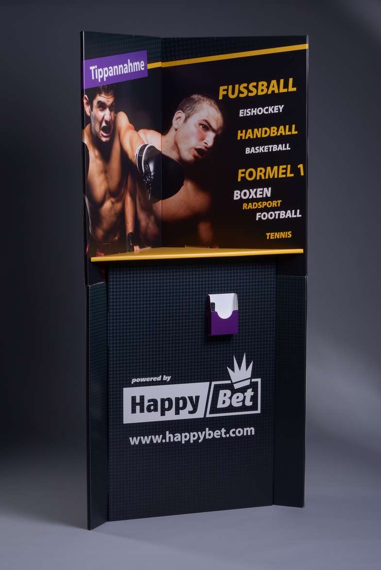 Promotionstand aus Wellpappe