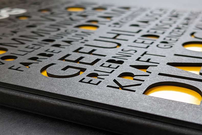 Detail Cover mit Laserstanzung