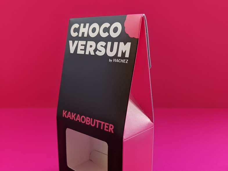 Beutelschachtel mit Sichtfenster