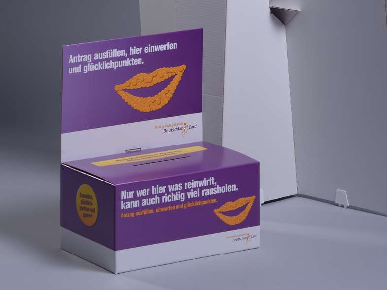 Standplakat und Losbox 