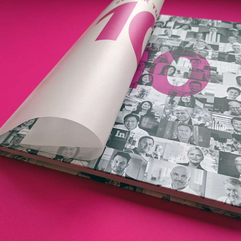 Bissinger, Jubiläumsbuch, Layflat Bindung Bissinger 10 Jahre Jubiläumsbuch Layflat Bindung