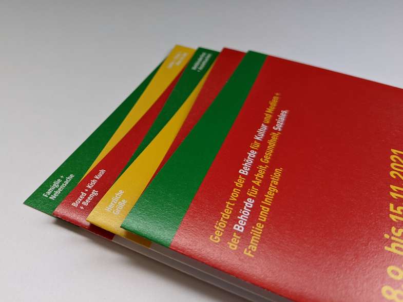 Leporello Abgestüfte Kante, Strukturierte Wirkung - Leporello Buch drucken