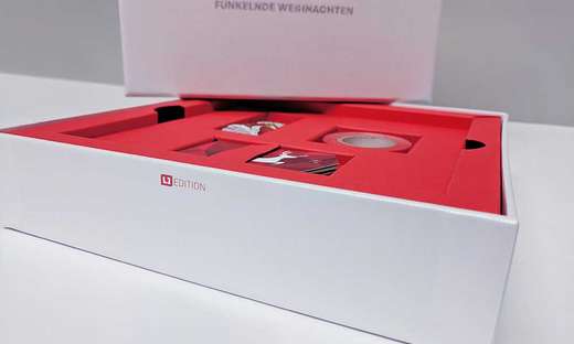 Falteinsatz in Bezugskartonage von Langebartes + Jürgens Hamburg GmbH