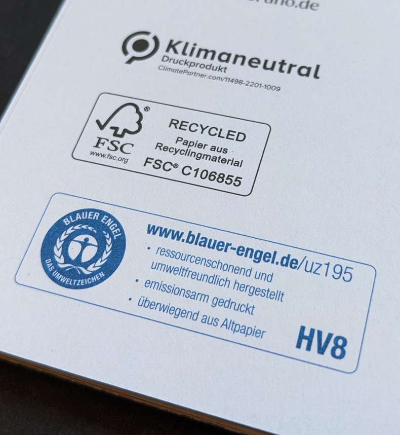Druck mit Blauer Engel von Langebartels + Jürgens Hamburg GmbH