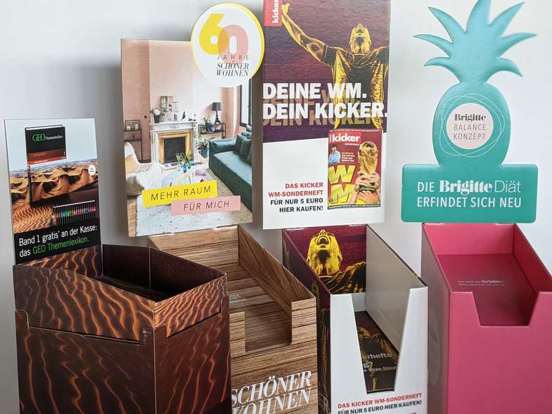 Verschiedene Zeitschriften Displays Verschiedene Zeitschriften Displays