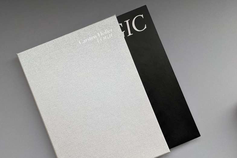 Buchschuber eine schützende Hülle Buchschuber, Silber auf grauem Hintergrund - Stehsammler Schuber