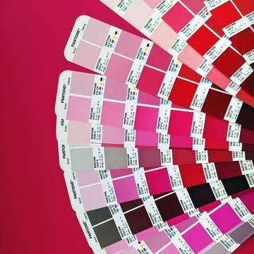 Pantonefächer rötliche Farben Pantonefächer rötliche Farben
