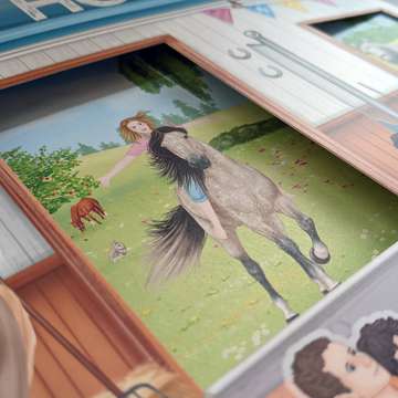 Bastelheft Ausschnitt mit Pferd und Reiter - Drucksachen Hamburg