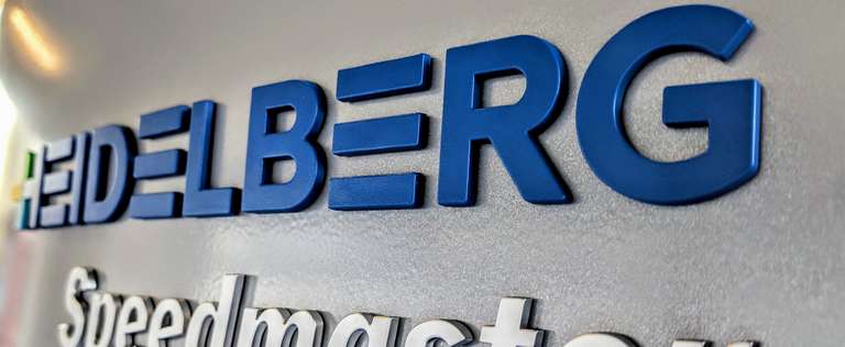 Ausschnitt von Offsetdruckmaschine der Firma Heidelberg - Offsetdruckerei - Hamburg