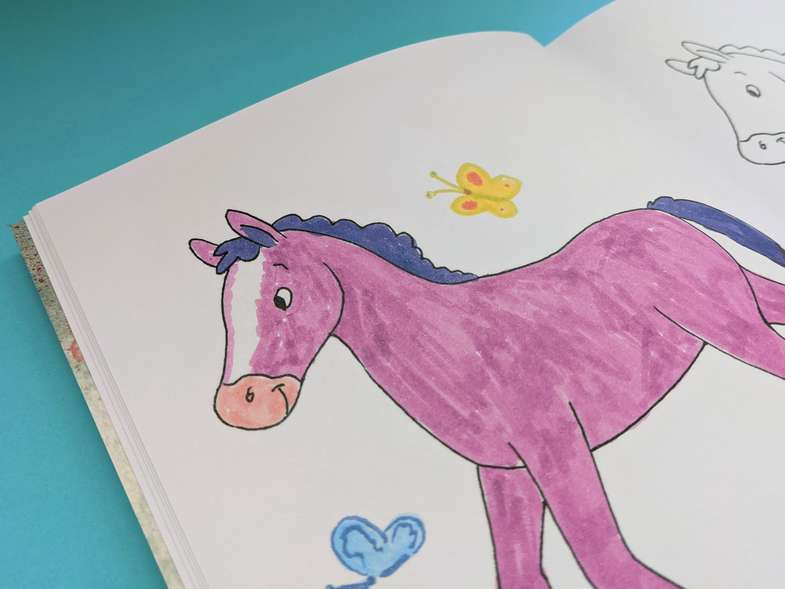 Malbuch aus Naturpapier