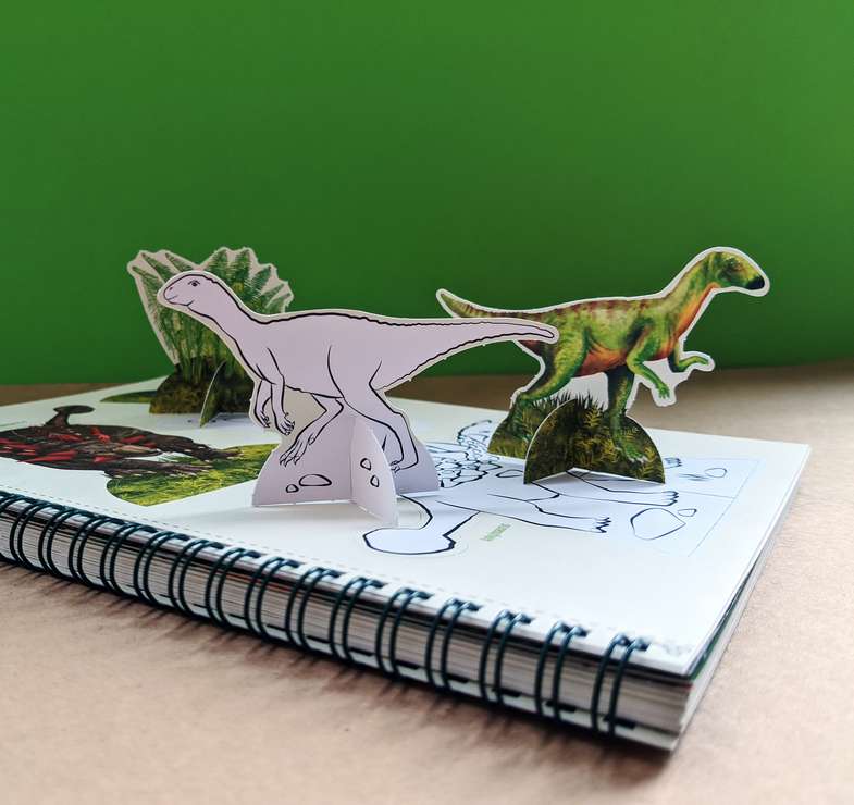 Dinosaurier Bastelheft