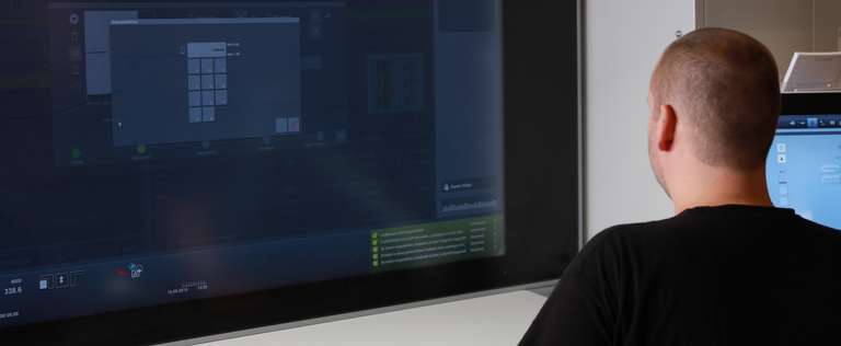 Druckabstimmung von 2 Druckern vorm Monitor