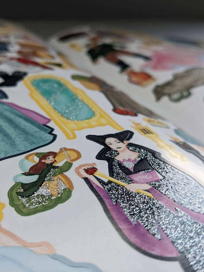 Papiersticker mit Glitter Papiersticker mit Glitter