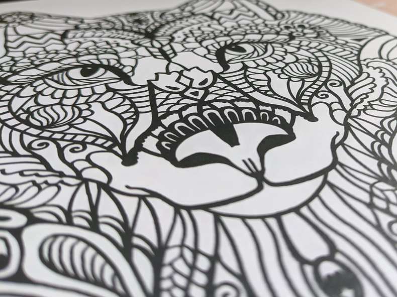 Ausmalbild Mandala