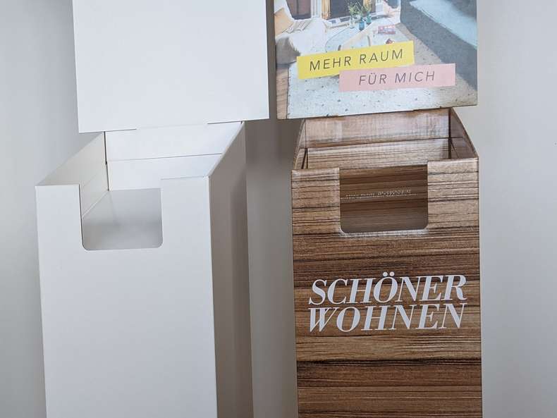 Din A4 Zeitschriften Bodensteller