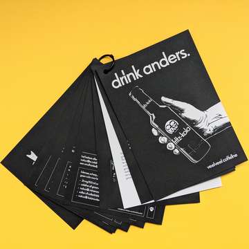 Bündel an Fritz-Kola Karten, Schwarz - Drucksachen Hamburg