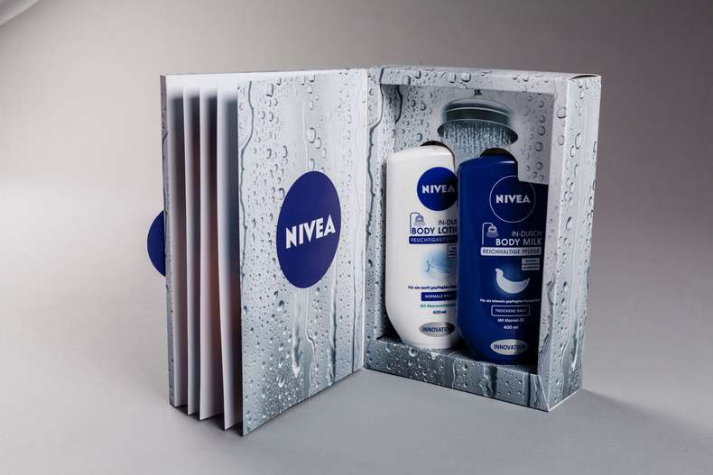 presskits influencerboxen promotionsboxen beautyboxen box niveau duschgel mit duschmotiv press kit